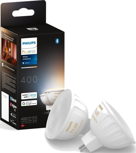 Philips Hue WA MR16 LED-lyspære 5,1 W 2-pk Philips Hue WA MR16 LED-lyspære 5,1 W 2-pk
