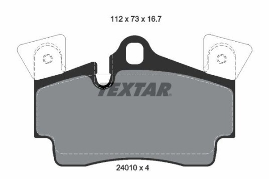 Bremseklosser TEXTAR 2401001