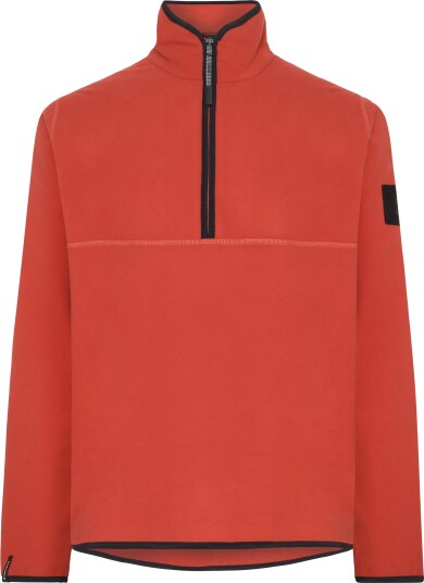 Didriksons Men"s Hannes Half Zip Ochre Red L Didriksons Men"s Hannes Half Zip Ochre Red L