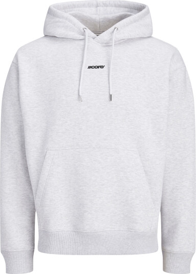 Jack & Jones Jcoclub Back Script Print Sweat Hood Sn Grey S