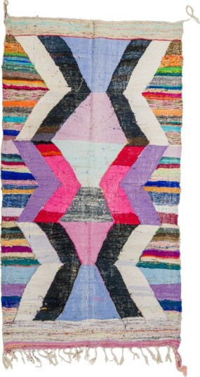Marokkansk Boucherouite teppe 130 x 225 cm Størrelse: 130 x 225 cm