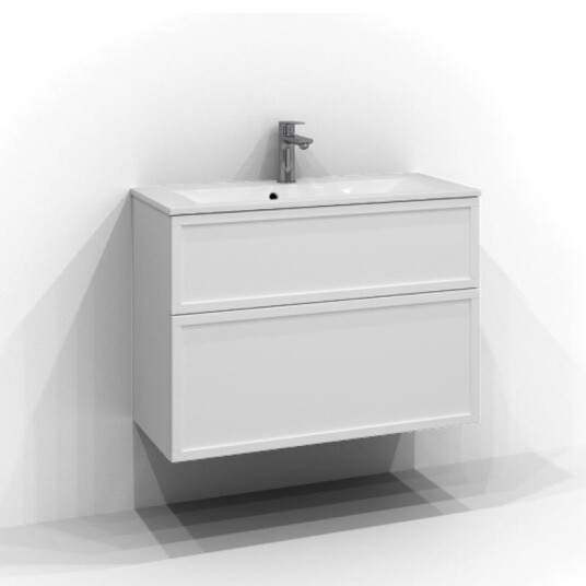 Svedbergs Poem Ramme Servantskap Slimd35 med 2 Skuffer Hvit / 80cm SV-3358412 Svedbergs Poem Ramme Servantskap Slimd35 med 2 Skuffer Hvit / 80cm SV-3358412