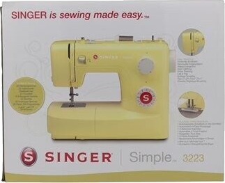 Singer Simple 3223 Gul symaskin med 23 sting Singer Simple 3223 Gul symaskin med 23 sting