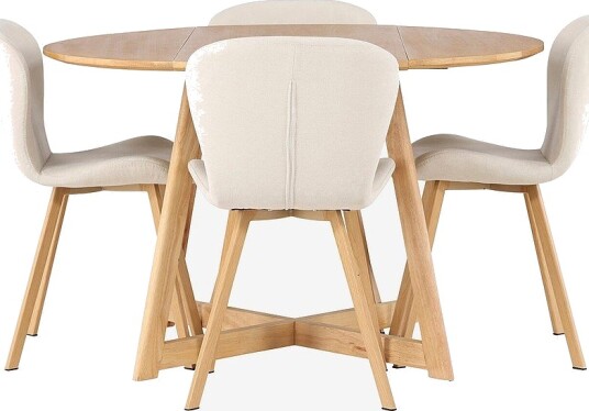 Venture Home Spisegruppe Yadikon med 4 stk stoler Lilja Brun Venture Home Spisegruppe Yadikon med 4 stk stoler Lilja Brun