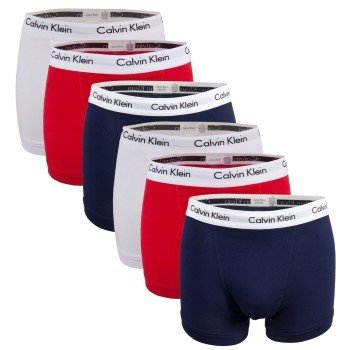 Calvin Klein 6P Cotton Stretch Trunks Multi-colour-2 bomull X-Small Herre