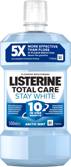 Listerine Munnvann Total Care Stay White 10 in One 500 ml. Listerine Munnvann Total Care Stay White 10 in One 500 ml.