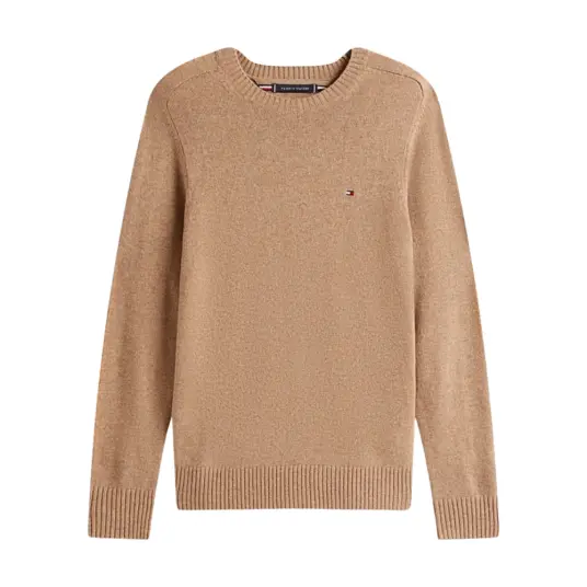Tommy Hilfiger Lambswool Crew Neck - Beige - XL Tommy Hilfiger Lambswool Crew Neck - Beige - XL