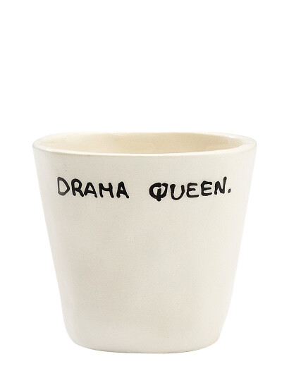 Anna + Nina Drama Queen Espresso Cup - Cream - 8 CL