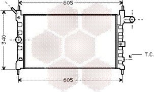 VAN WEZEL 37002022 Radiator motorkjøling VAN WEZEL 37002022 Radiator motorkjøling