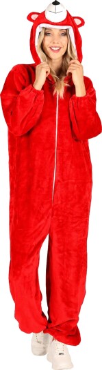 Thetru B.v. Onesie Rød Bjørn Kostyme X-Small Small 4363-4800-XS S