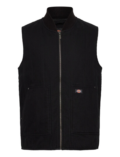 Dickies M Quilted Canvas Vest - Black - M