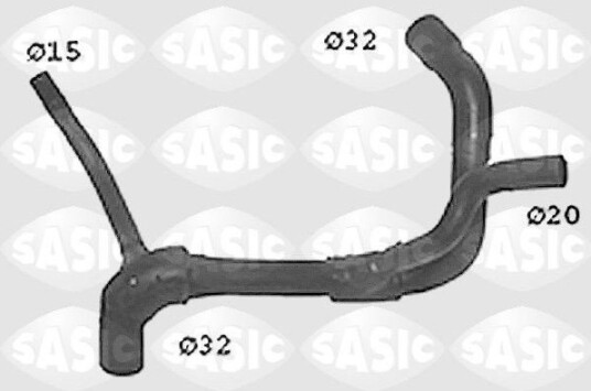 SASIC SWH6655 Radiatorslange