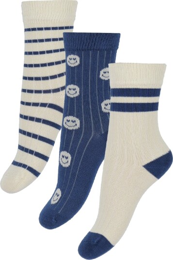 minipop® Cobalt Mix Season Bambus Strømper 3-Pakning 35-38