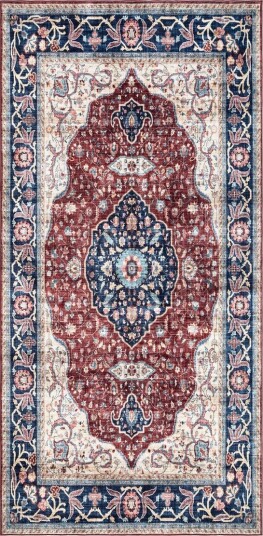 Tarfaya Frizematte 80x300 cm - Rød
