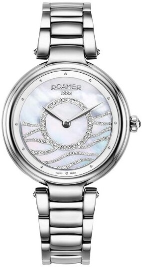 Roamer Monza Dameklokke 600857 41 15 50 Mermaid Hvit/Stål Ø36 mm
