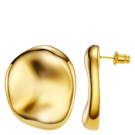 Orelia Oversized Statement Pebble Stud Earring