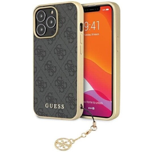 Guess Hardcase for iPhone 14 Pro 6,1" 4G Charms Collection Grå