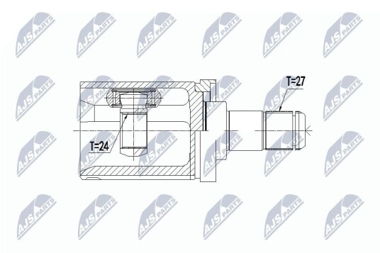 Nty Drivknute drivaksel NTY NPW BM 059
