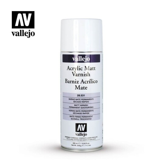 Vallejo Hobby Paint Acrylic Matt Varnish 400ml