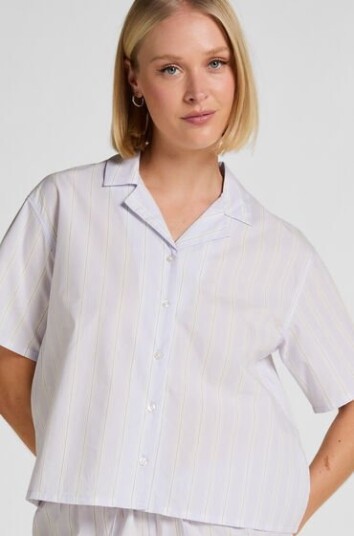Hunkemöller Stripet Bomullsjakke Lilla