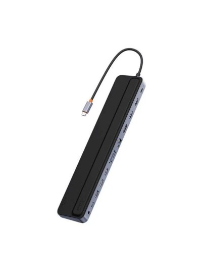 Baseus Hub 12in1 EliteJoy Gen2 USB C to 2xHDMI+ 3xUSB 3.0+ PD+ DP+ SD/TF+ RJ45+Type C+ 3.5mm Gr WKSX030213
