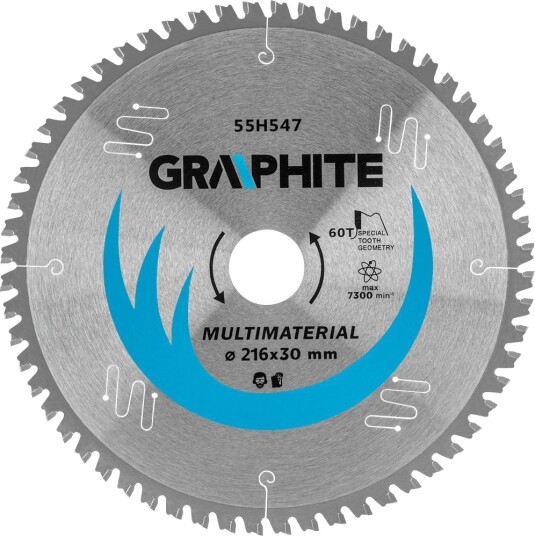 Graphite 55H547 TCT Sagblad - 216x30mm, 60T