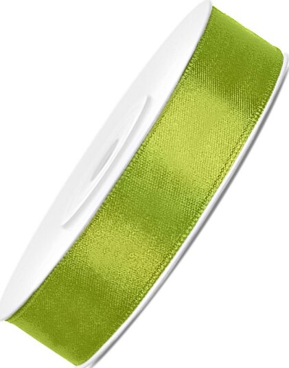 EPLEGRØNT Silkebånd 25 meter x 12 mm
