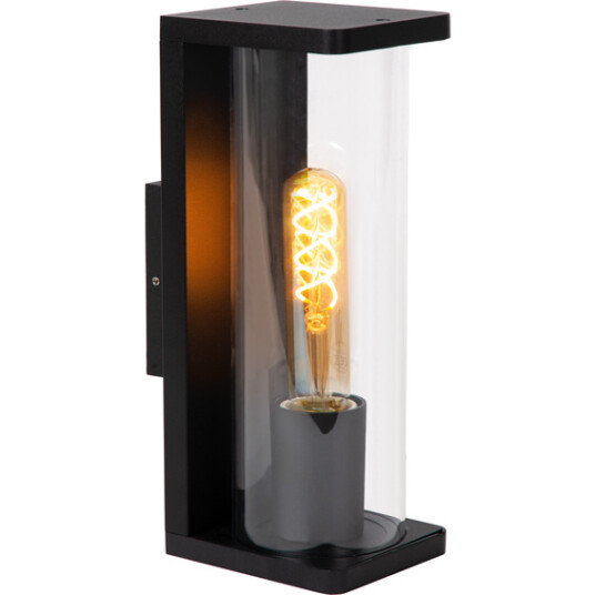 Lucide Sligo Vegglampe E27 IP65 Sort