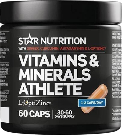 Star Nutrition Ultimate Vitamins & Minerals Athlete 60 kapsler Star Nutrition Ultimate Vitamins & Minerals Athlete 60 kapsler