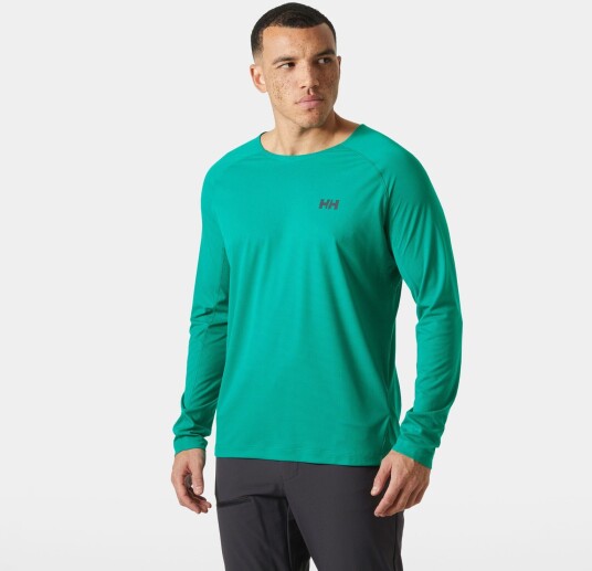 Helly Hansen Trail Long Sleeve T skjorte Herre Grønn 2XL