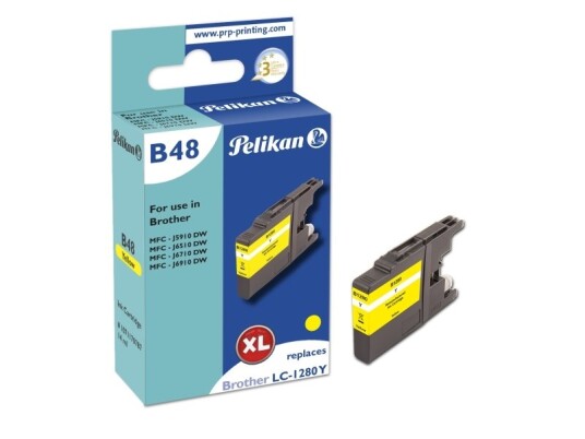 Pelikan B48 Yellow Høyt (Xl) Utbytte Pigmentbasert Blekk 1200 Sider 1 Stykker Enkeltpakke