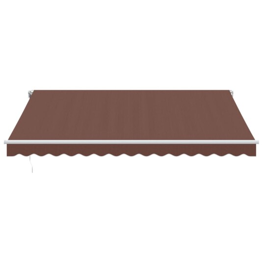 Automatisk uttrekkbar markise brun 400x350 cm