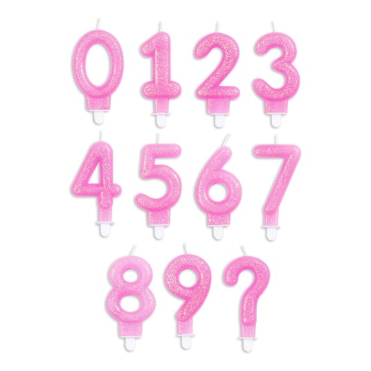 Kakelys Tall Glitter Rosa   Tallet 6