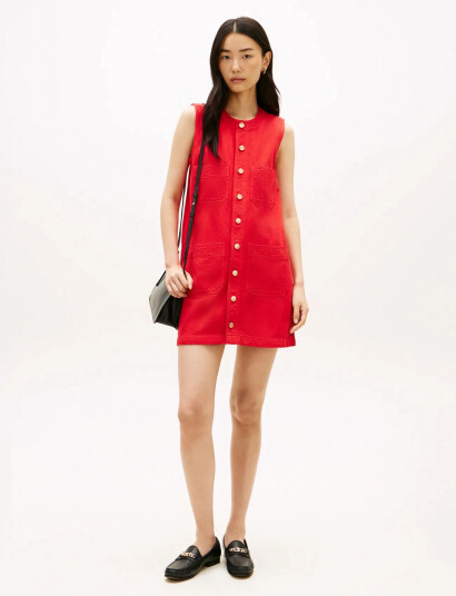 Tommy Hilfiger Dnm Clr Sl Mini Dress Red 38 Tommy Hilfiger Dnm Clr Sl Mini Dress Red 38