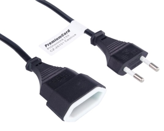 Premiumcord Kpsm5 5 M Strømplugg Type C Cee7/16 250 V 2.5 A kpsm5