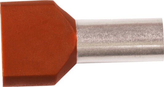 Elitech Endehylse Isolert Dobbel 10mm2 14mm Rød 10 stk