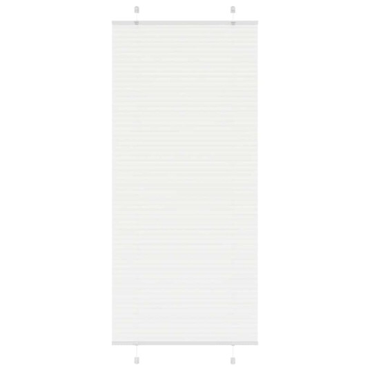  plisségardin Hvit 90x200 cm Stoff Bredde 89,4 Polyester