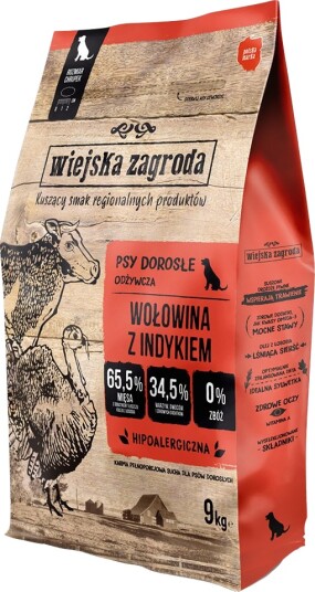 Wiejska Zagroda Tørrfôr Med Kalkun Okse 2 X 9 kg