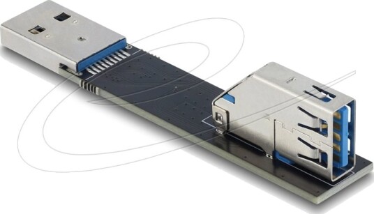 Delock Usb 10 Gbps Adapter Type A Hunn Til Hann Rotert 90° Øverst 67421