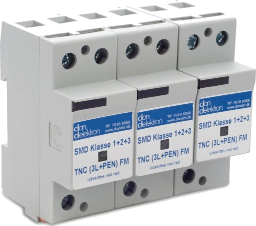 Dan Delektron Transientbeskyttelse SMD Klasse 1+2+3 TNC-Net