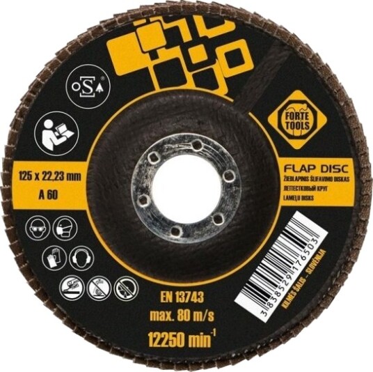 Forte_Tools Abrasive Flap Disc 125X22,23 Mm Forte T