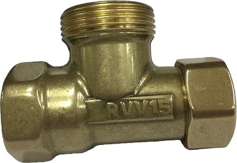 Mma Returventil Rvv 15P Polert Messing, M26 X 1,5