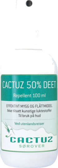 Cactuz 50% DEET Myggspray 100ml Cactuz 50% DEET Myggspray 100ml