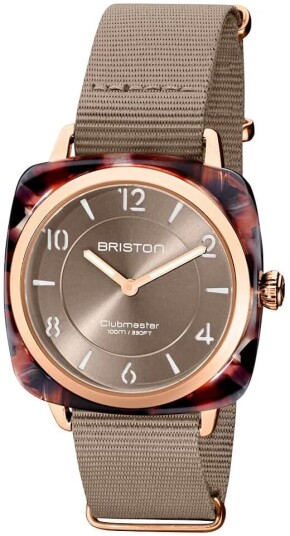 Briston Dameklokke 21536.PRA.UBR.30.NT Chic Brun/Tekstil
