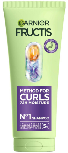 Garnier Fructis Method for Curls Fuktgivende Sjampo for Krøllete Hår 200 ml