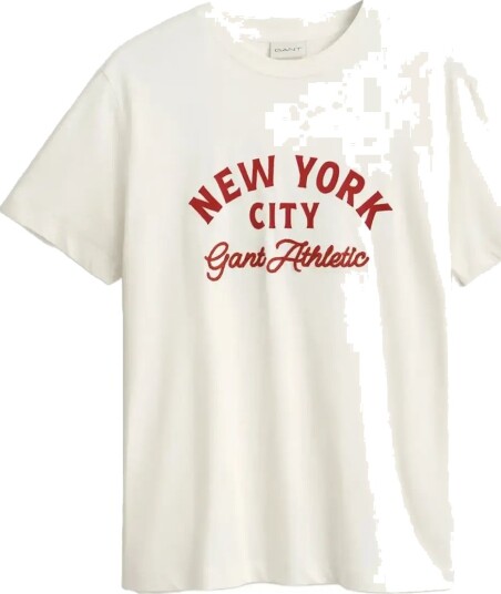 Gant Graphic Ss T Shirt Cream XXXXL