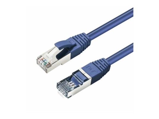 Microconnect Nettverkskabel Rj-45 Hann Til Rj-45 Hann 50 Cm Skjermet Beskyttet Tvunnet Parkabel Sttp Cat 6 Halogenfri Flertrådet Blå