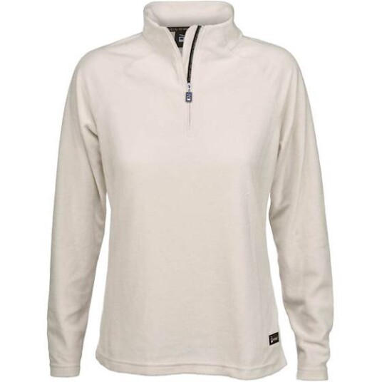 Hygge Micro Fleece Zip Neck Dame Whiteish XL Hygge Micro Fleece Zip Neck Dame Whiteish XL