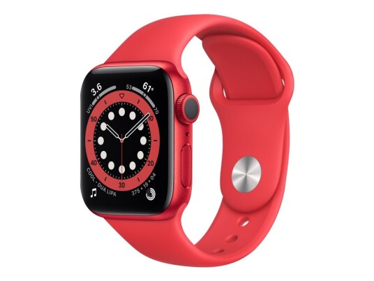 Apple Watch Series 6 Smartklokke 44 mm GPS Rød Aluminium med Sportsbånd