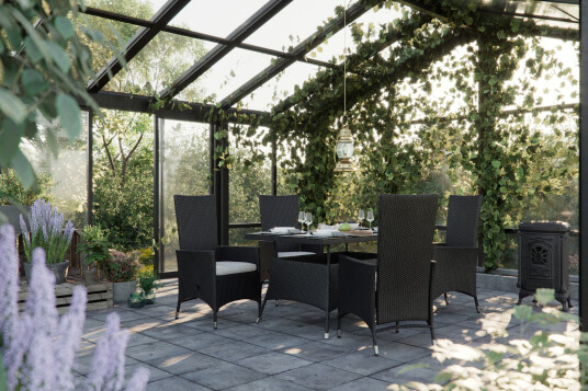 Spisebord Thor 140x90 cm Svart Spisebord Thor 140x90 cm Svart